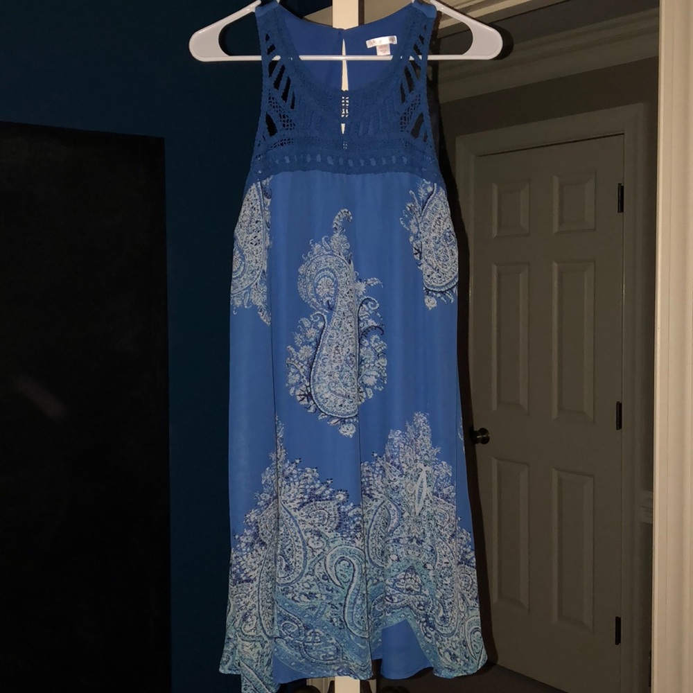 Blue Paisley Dress